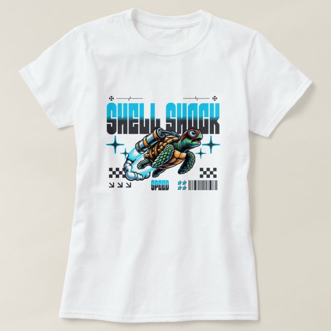 Shell Shock Turbo Turtle T-Shirt (Design Front)