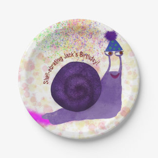 Shell snail paper plate