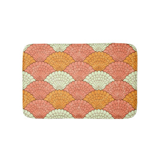 Shell Spectacle: Abstract Sea Patterns Bath Mat