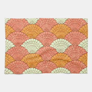Shell Spectacle: Abstract Sea Patterns Tea Towel