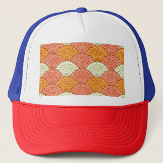 Shell Spectacle: Abstract Sea Patterns Trucker Hat