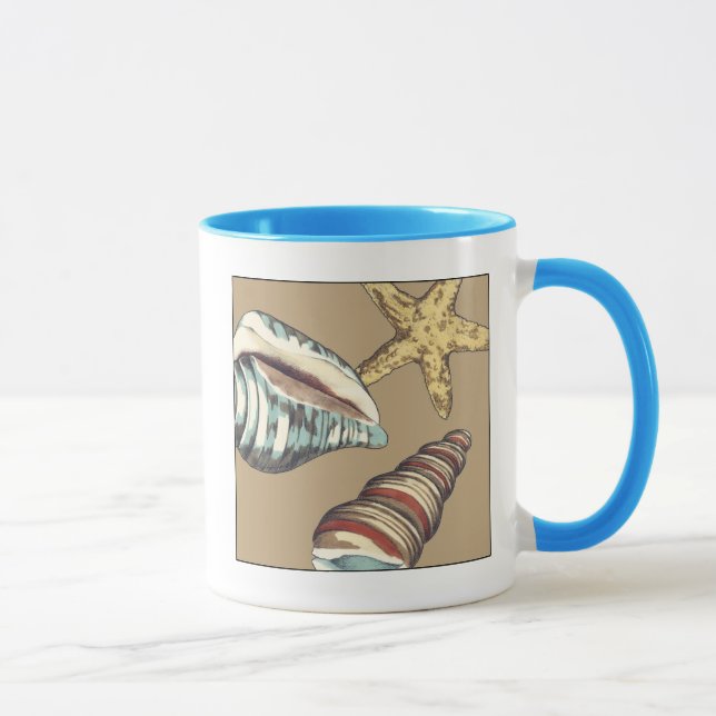 Shell Trio on Khaki Mug (Right)