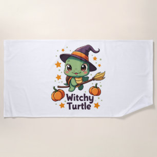 Shell Witch Turtle Beach Towel