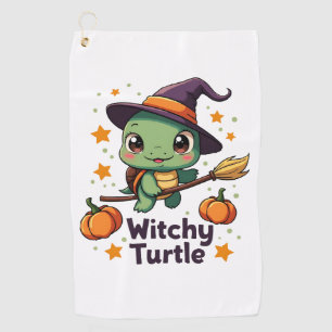 Shell Witch Turtle Golf Towel