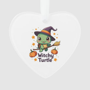 Shell Witch Turtle Ornament