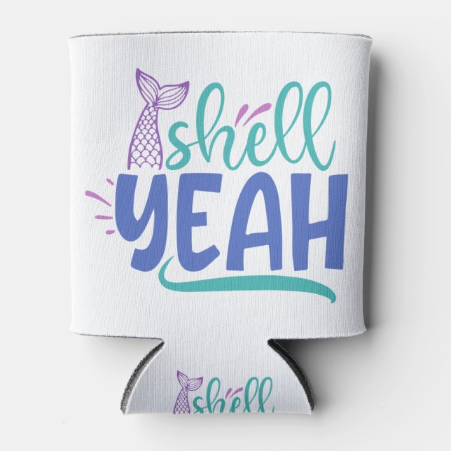 Shell Yeah Can Cooler (Front)