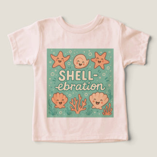 Shell Yeah – Funny Summer Beach T-Shirt for Kids