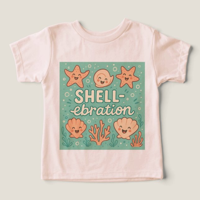 Shell Yeah – Funny Summer Beach T-Shirt for Kids (Design Front)