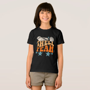 "Shell Yeah" Funny Vintage Seashell Collector Beac Tri-Blend Shirt