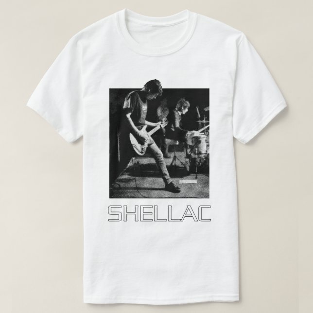 SHELLAC E T-Shirt (Design Front)