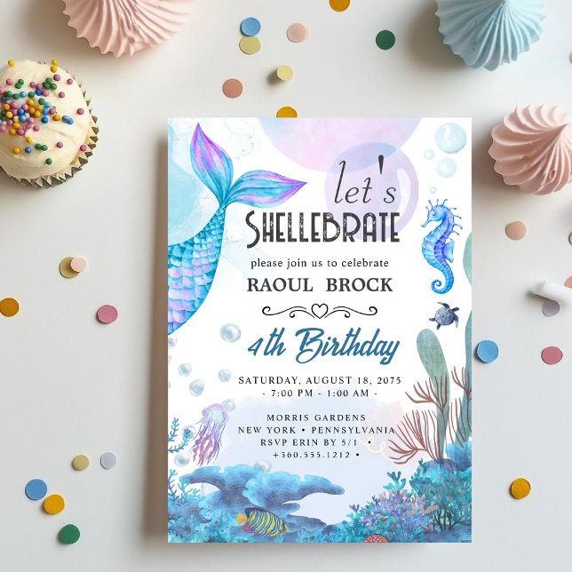 Shellebrate   Birthday  Invitation (Creator Uploaded)
