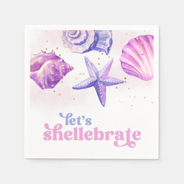Shellebrate Party Paper Napkins (Front)