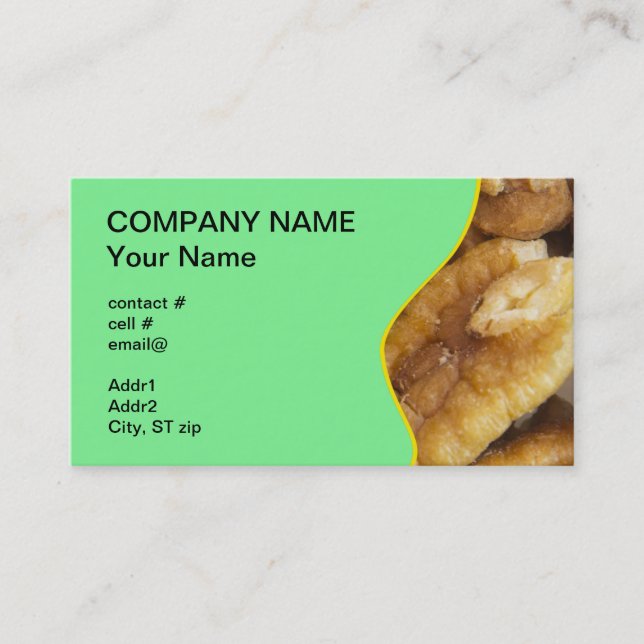 shelled pecans business card (Front)