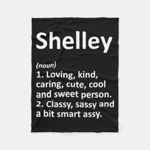 Shelley Definition D Funny Birthday  Fleece Blanket
