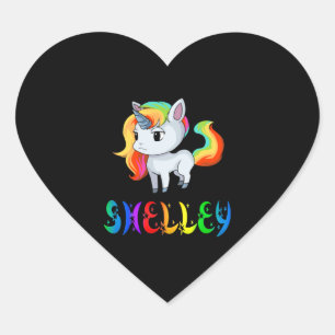 Shelley Unicorn Heart Sticker