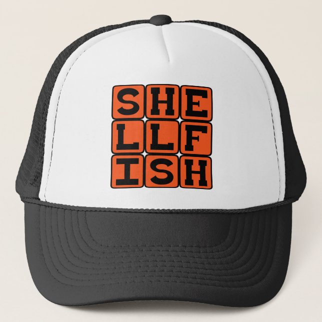 Shellfish, Exoskeleton-Bearing Invertebrates Trucker Hat (Front)