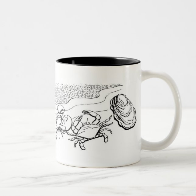 Shellfish Two-Tone Coffee Mug (Right)