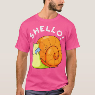 Shello Funny Snail Telephone Pun T-Shirt