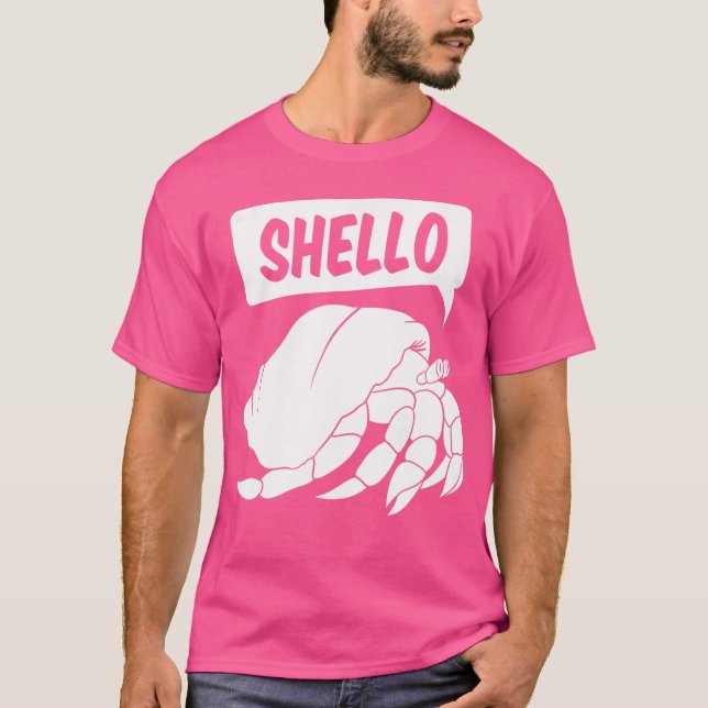Shello Hermit Crab T-Shirt (Front)