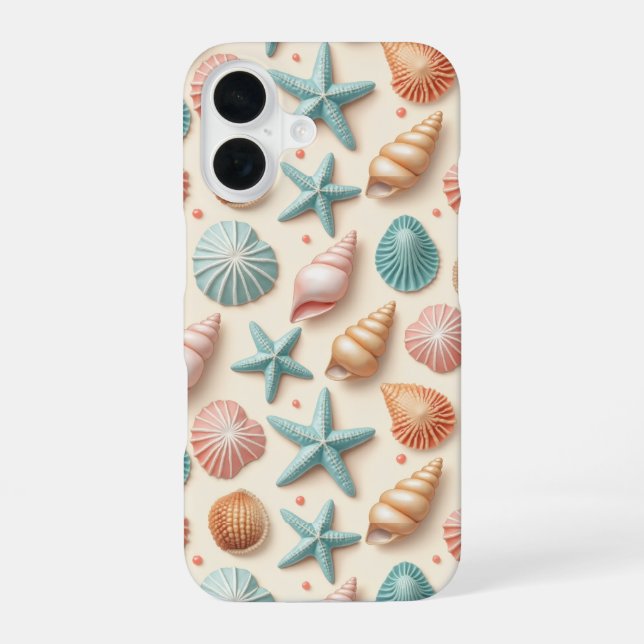 Shells Abundance iPhone 16 Case (Back)
