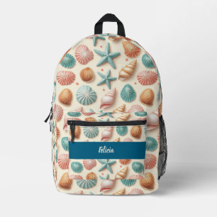 Shells Abundance Printed Backpack