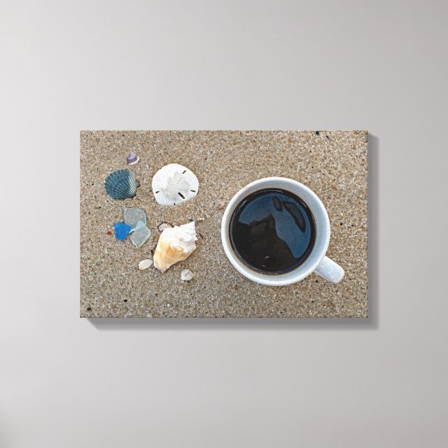 Shells and Coffee Canvas Print (Front)