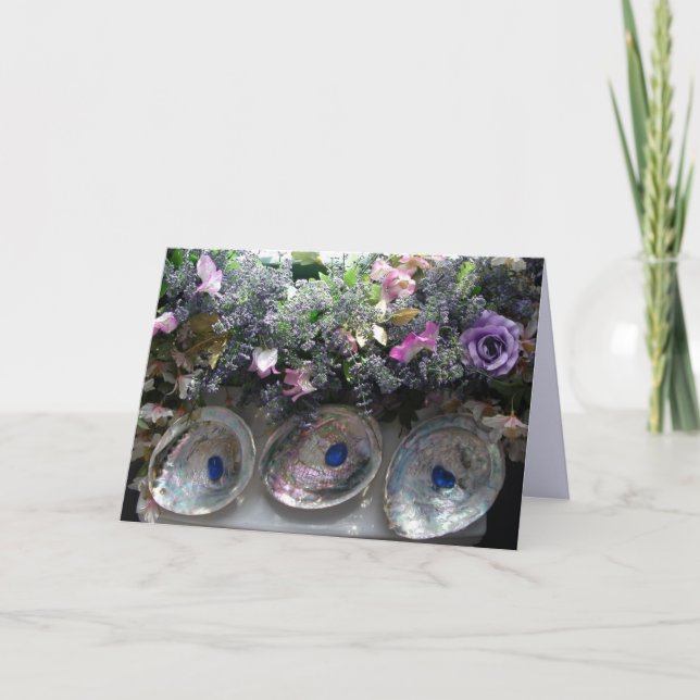 Shells and flowers - Thank you card (Front)
