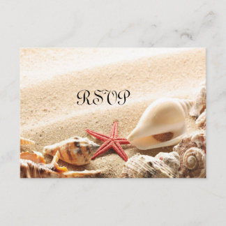 Shells and Starfish RSVP Card