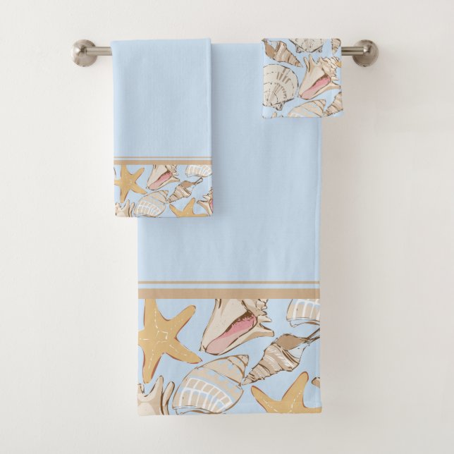 Shells Bathroom Towel Set (Insitu)