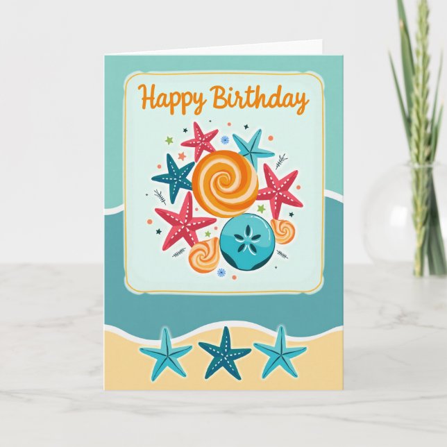 Shells Birthday Card (Front)