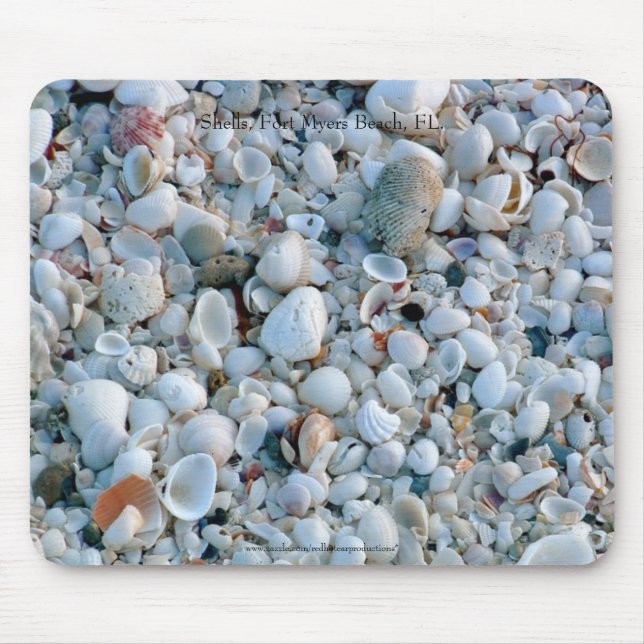Shells, Fort Myers Beach, FL. Mouse Pad (Front)