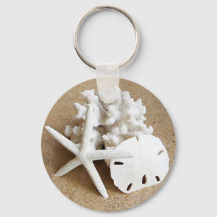 Shells in the Sand Key Ring