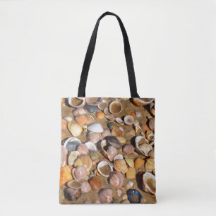 Shells On A Sandy Beach   Andalusia, Spain Tote Bag