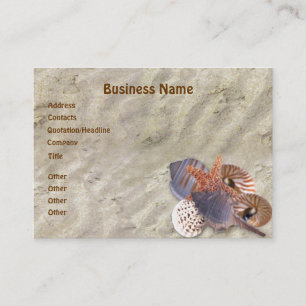 Shells on Beach Business Card