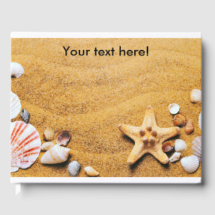 Shells on the beach guest book