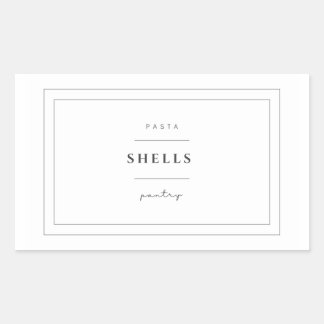 Shells Pasta Label Stickers