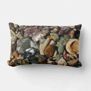 Shells, Rocks and Coral Nature Photography Lumbar Cushion