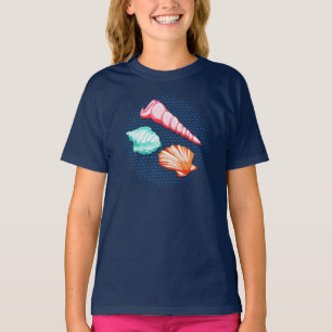 Shells Sea and Sand Beach Vacation Lover Novelty T-Shirt