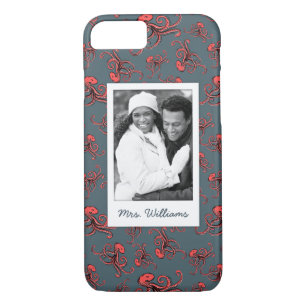 Shells & Starfish Pattern   Your Photo & Name Case-Mate iPhone Case