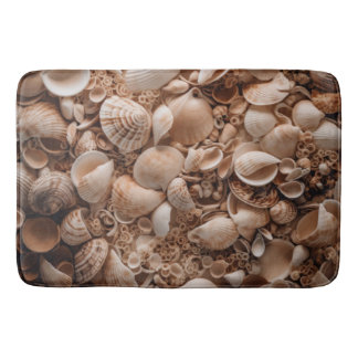 Shells texture bath mat