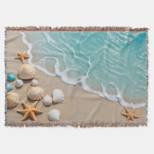shells throw blanket
