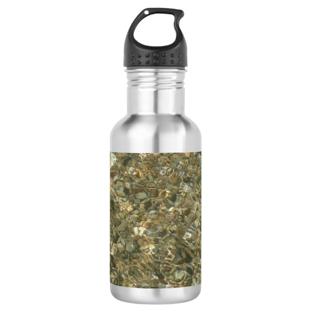 Shells Under Rippling Water 532 Ml Water Bottle (Front)