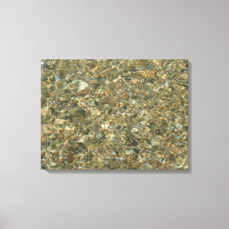 Shells Under Rippling Water Canvas Print