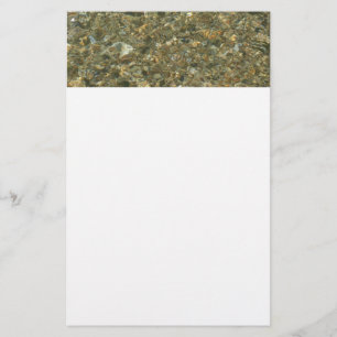 Shells Under Rippling Water Stationery