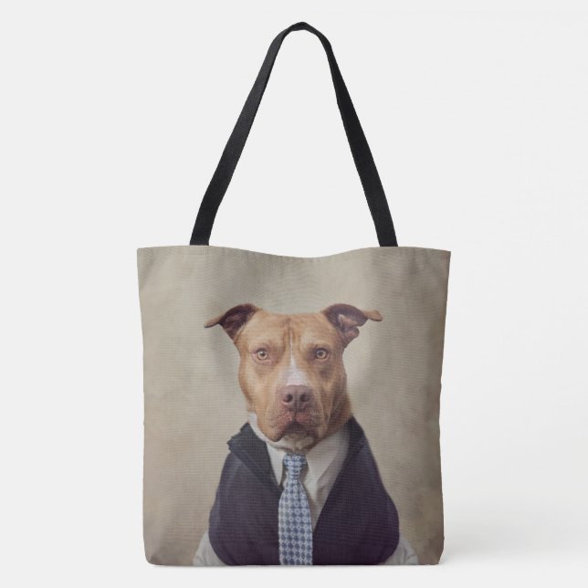 Shelter Pets Project - General Patton Tote Bag (Back)