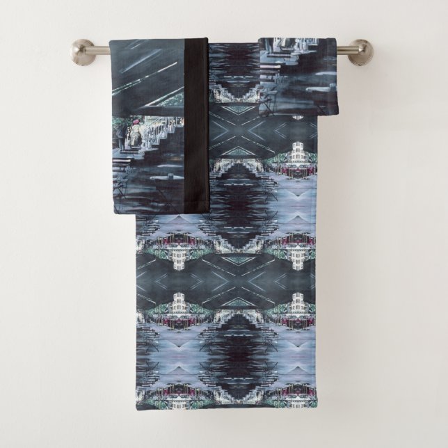 Sheltered by Mid Morning Sun Bath Towel Set (Insitu)