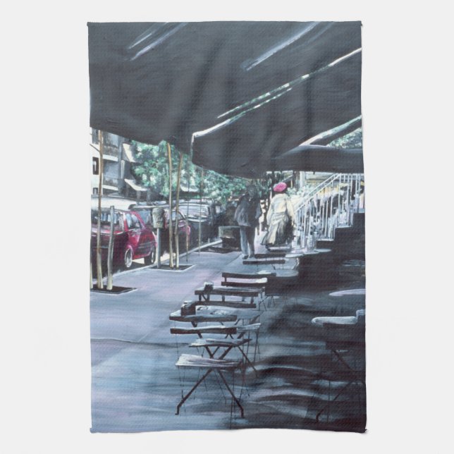 Sheltered by Mid Morning Sun Tea Towel (Vertical)