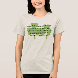 Sheltering Angel so Nothing Can Harm You Tri-Blend Shirt