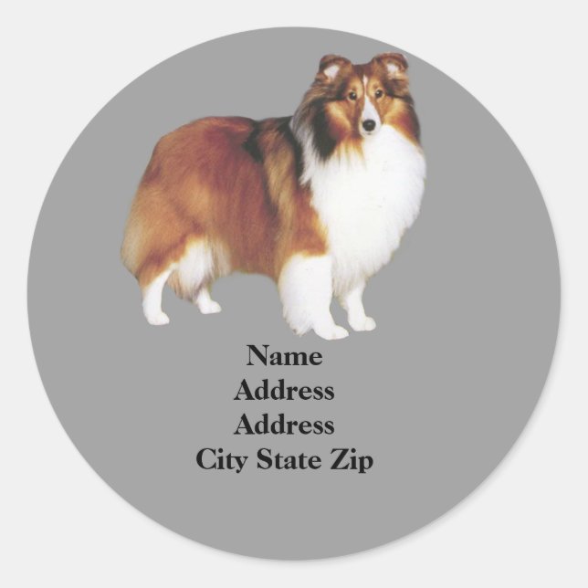 Sheltie Address Label (Front)