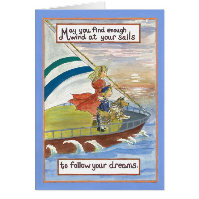 Sheltie Art  Wind at Your sails (Front)